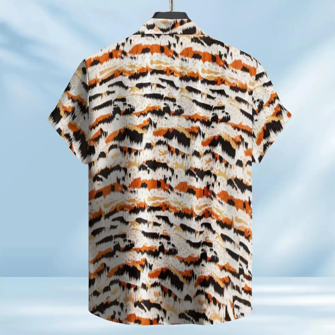 Hawaiian Button Down Shirt Short Sleeves